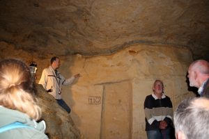 Geakring Friesland Excursie naar maastricht, In de grotten naar de KT grens